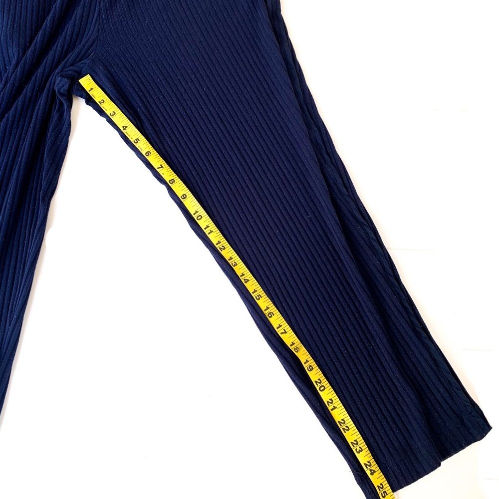 anthropologie navy juniper jumpsuit w/pockets M - Picture 8 of 9